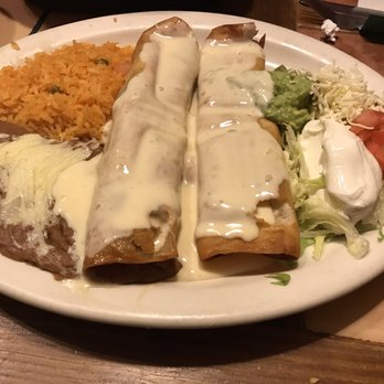 Fiesta Bamba - Chicken chimichangas loaded with delicious queso! - Mexican Near Me - Springville, New York