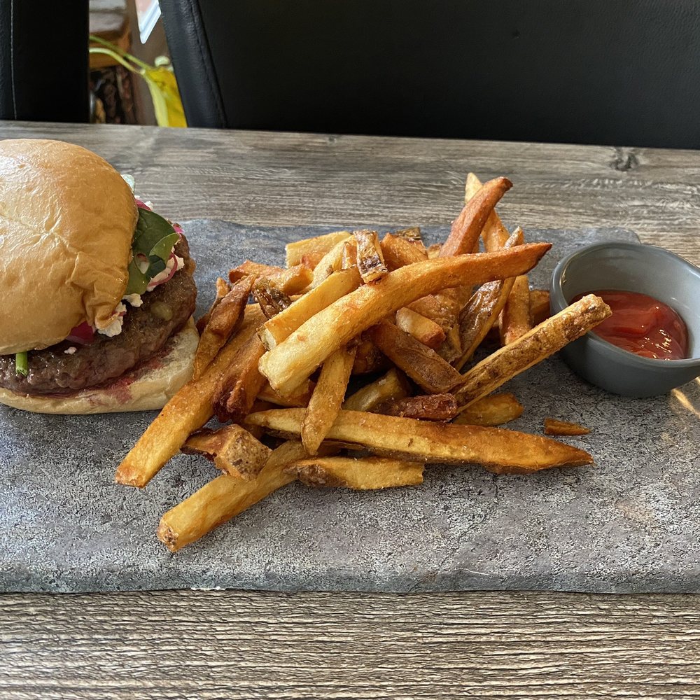 Wanderlust Creativefoods - Lamb Burger - Medium Rare - Indian Near Me - Fayetteville, West Virginia Wanderlust Creativefoods - Lamb Burger - Medium Rare - Indian Near Me - Fayetteville, West Virginia