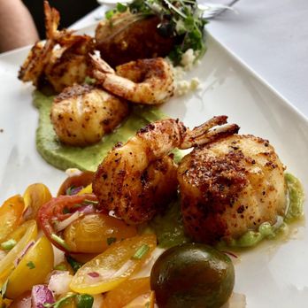 Chart House - Hubby ordered this but it was my second choice. Tried the scallops and they were very flavorful! - Seafood Near Me - San Antonio, Texas