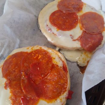 Clearwater Bagel - Pizza bagel. Super cheesey. - Bagels Near Me - Walnut, California