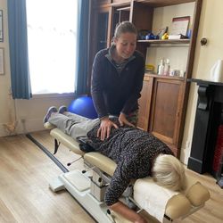 Duchy Chiropractic - Liz during a treatment session