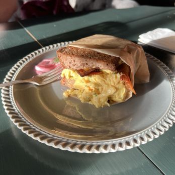 Jane & The Lion Bakehouse - breakfast sandwich on gluten free toast - Pop-Up Restaurants Near Me - Houston, Texas