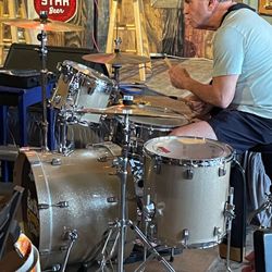 Gar Hole - Good friend Charlie jams on his drums even with a sore right wrist!