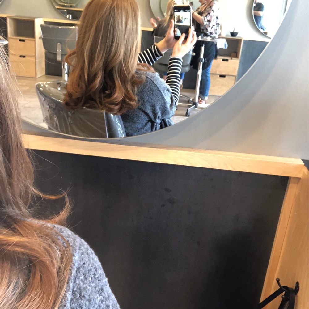 Tye cute and blow dried it