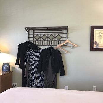 1906 Lodge - There's no closet in Kate's Garden room. Making do! - Hotels Near Me - Coronado, California