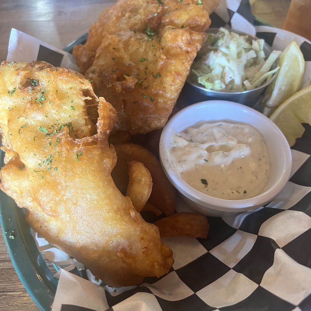 The Kosmos - Fish and chips with spudnik fries - Bars Near Me - Albuquerque, New Mexico The Kosmos - Fish and chips with spudnik fries - Bars Near Me - Albuquerque, New Mexico