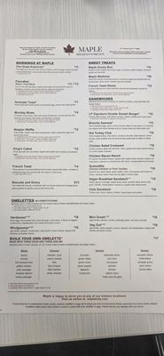 Menu photo 5 Maple Indianapolis, IN