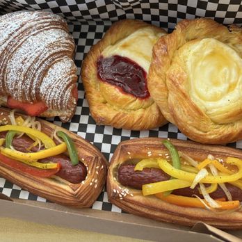 Carl's Donuts - Croissants and danishes and looks like some kind of pastry with meat and vegetables on top - Donuts Near Me - Las Vegas, Nevada Carl's Donuts - Croissants and danishes and looks like some kind of pastry with meat and vegetables on top - Donuts Near Me - Las Vegas, Nevada