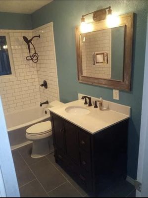 Bathroom Remodel - This is just a few of the bathroom remodels done by GT.