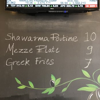 Eli's Table - Menu as of September 2020 - Mediterranean Near Me - Toronto, Ontario
