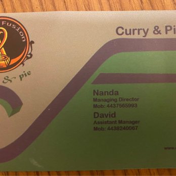 Curry & Pie - Business card - Indian Near Me - Washington, DC, District of Columbia