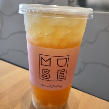 Muse Tea - Rose Lychee Tea - Bubble Tea Near Me - Houston, Texas