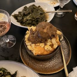 Mac and cheese & the greens were both delicious