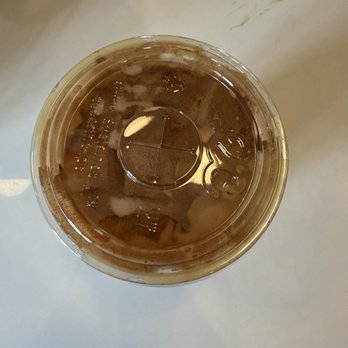 Sweet Harbor Coffee - Iced Maple Sea Salt Latte (my order).  It had a hint of sweetness, which is a bonus for me! - Coffee & Tea Near Me - Roslyn, New York
