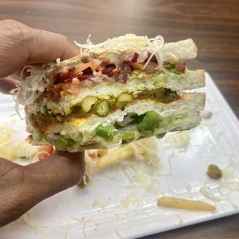 Honest - Bahubali Sandwich!! Good af. Toasted. Spicy. Sweet. Savory. - Indian Near Me - Houston, Texas