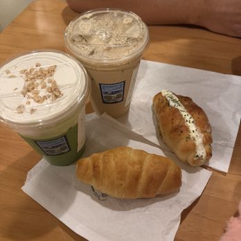 Moon Cha - Banana Ice Cream Matcha Moon Latte Salt Bread & Garlic Bread - Coffee & Tea Near Me - Huntington Beach, California Moon Cha - Banana Ice Cream Matcha Moon Latte Salt Bread & Garlic Bread - Coffee & Tea Near Me - Huntington Beach, California