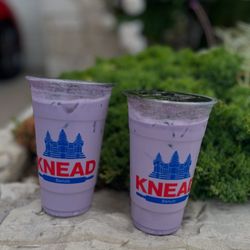 Knead Donuts & Tea - Taro milk tea