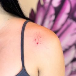 Tattoos & Piercings By kiDD! - Red sparkles Tattoo By Kidd in Cabo