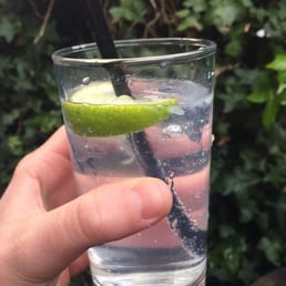 Gin and tonic in the garden