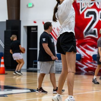 Training Zone - Working with an athlete on her shot in our 90 Day Shot Program - Basketball Courts Near Me - Herriman, Utah Training Zone - Working with an athlete on her shot in our 90 Day Shot Program - Basketball Courts Near Me - Herriman, Utah