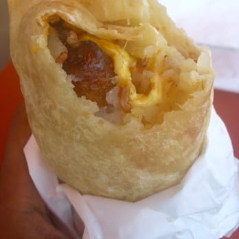 Pk Burgers - Sausage Breakfast Burrito - Burgers Near Me - Brea, California Pk Burgers - Sausage Breakfast Burrito - Burgers Near Me - Brea, California