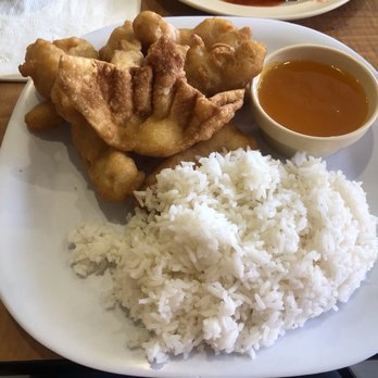 Jade Cafe - 33. Lemon Chicken Lunch Combo - Chinese Near Me - Sugar Land, Texas