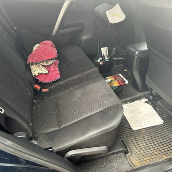 1355 Mobile Auto Detailing - Before. I don't smoke but leaves and dog fur were just everywhere from years of neglect (my bad) - Auto Detailing Near Me