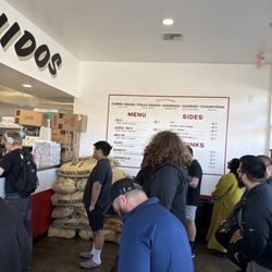 Tacos 65 - Lots of people wanting good food.