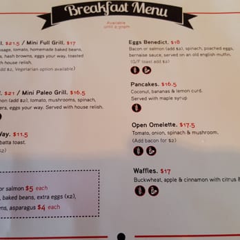 Cafe Inc - Breakfast menu - Cafes Near Me - Hamilton, WKO