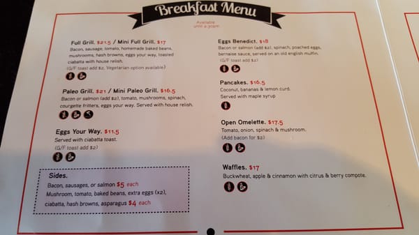 Menu photo 4 Cafe Inc Hamilton, WKO