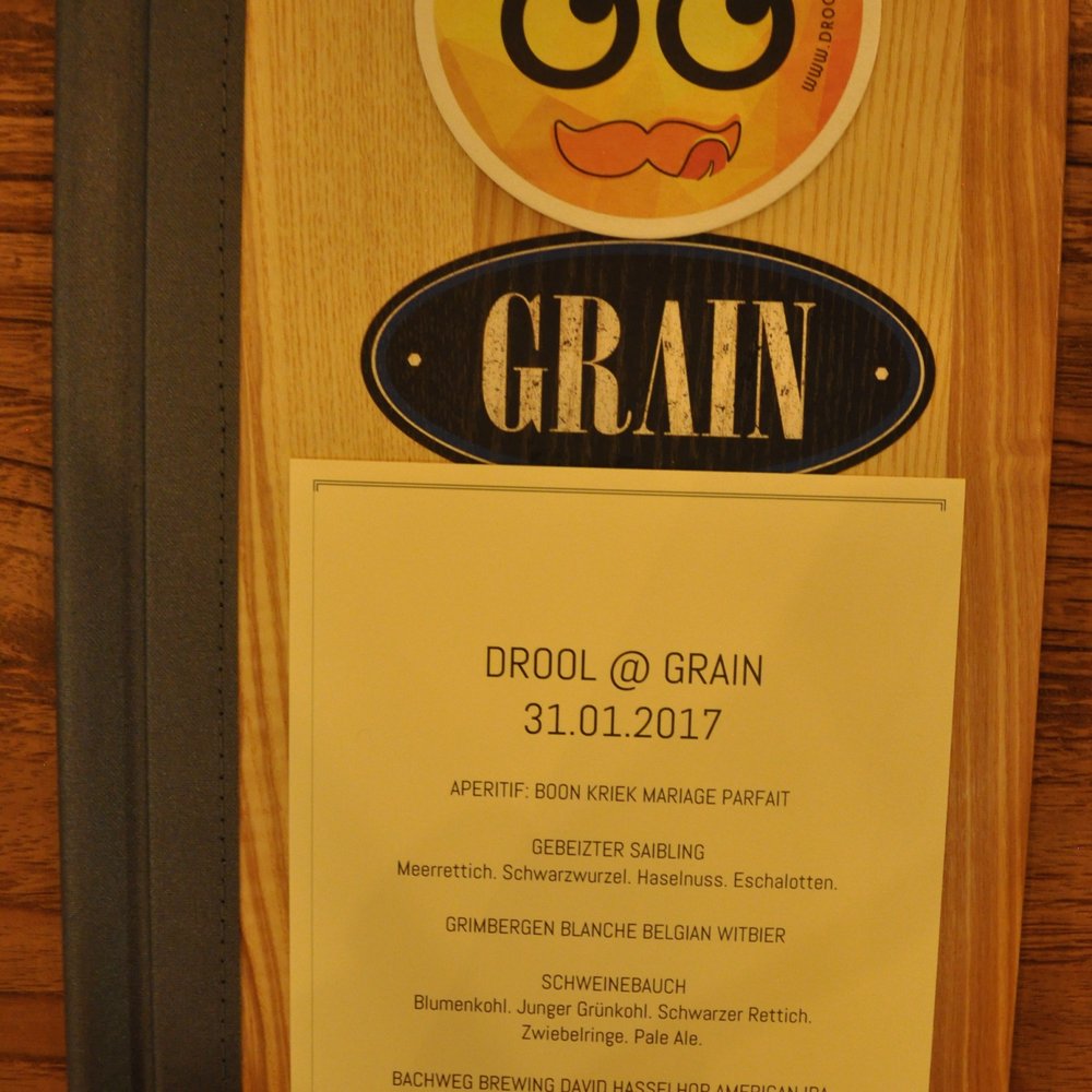 Grain  - the menu from the drool event - Brewpubs Near Me - Zürich, ZH