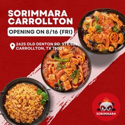 Sorimmara - Carrollton - Opening on 8/16