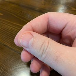 Edge is uneven and ridges still visible Edge is uneven and ridges still visible