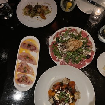 Scarpetta - Scallop, yellowtail , Burrata, beef carpaccio - Italian Near Me - Las Vegas, Nevada