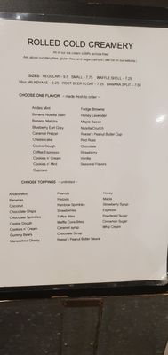 Menu photo 1 Rolled Cold Creamery Lancaster, PA