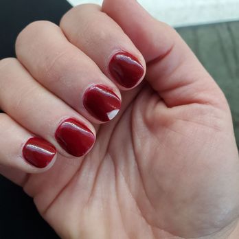 Sunset Nails - After three days dips are chipped and I still have red on sides where they didn't clean up. - Nail Salons Near Me - San Francisco, California