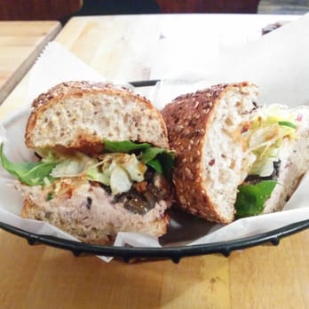 Telegraphe Cafe - Full size tuna salad sandwich on a multigrain roll. - Coffee & Tea Near Me - New York, New York Telegraphe Cafe - Full size tuna salad sandwich on a multigrain roll. - Coffee & Tea Near Me - New York, New York
