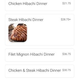 Hibachi Dinner