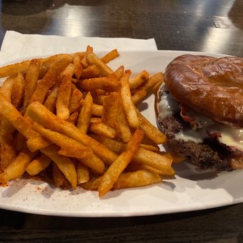 Murphy's PubHouse - Bacon burger w/ Cajan fries - Pubs Near Me - Fishers, Indiana Murphy's PubHouse - Bacon burger w/ Cajan fries - Pubs Near Me - Fishers, Indiana