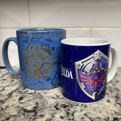 Blue Legend of Zelda mugs