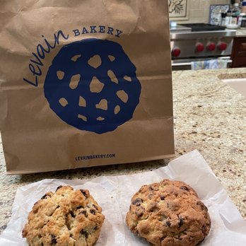 Levain Bakery - NoHo, NYC - Oatmeal Raisin and Chocolate Chip - made it back safely on the plane to LA - Bakeries Near Me - New York, New York