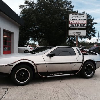 Florida Custom Tinting - 1984 DeLorean DMC12 "Back to the future" - Car Window Tinting Near Me - Oviedo, Florida Florida Custom Tinting - 1984 DeLorean DMC12 "Back to the future" - Car Window Tinting Near Me - Oviedo, Florida
