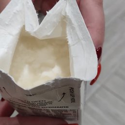 curdled milk from the breakfast bar