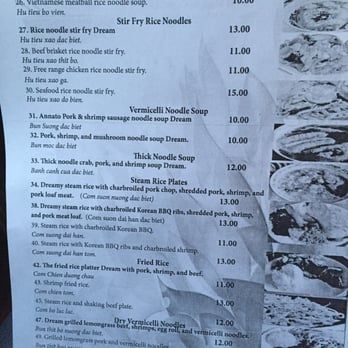 Pho Dreams - Menu (back page) - Vietnamese Near Me - El Segundo, California Pho Dreams - Menu (back page) - Vietnamese Near Me - El Segundo, California