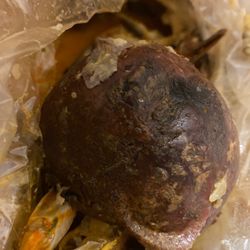 Ocean Blue Seafood Restaurant - Rotten russet potato