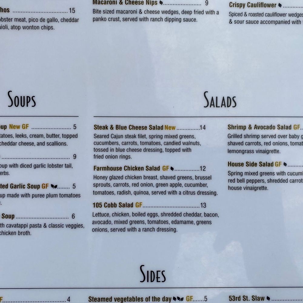 GroundLevel 105 - Menu - Wine Bars Near Me - Lombard, Illinois