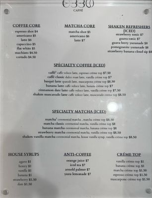 Menu photo 5 Esso Caffé Beverly Hills, CA Menu photo 5 Esso Caffé Beverly Hills, CA