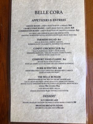 Menu photo 4 Belle Cora San Francisco, CA