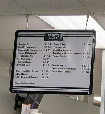 Menu photo 2 Kathy's Grill Scarborough, ON