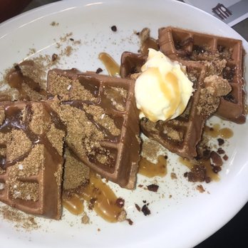 Turning Point - Salted Caramel Waffle - Breakfast & Brunch Near Me - Long Branch, New Jersey